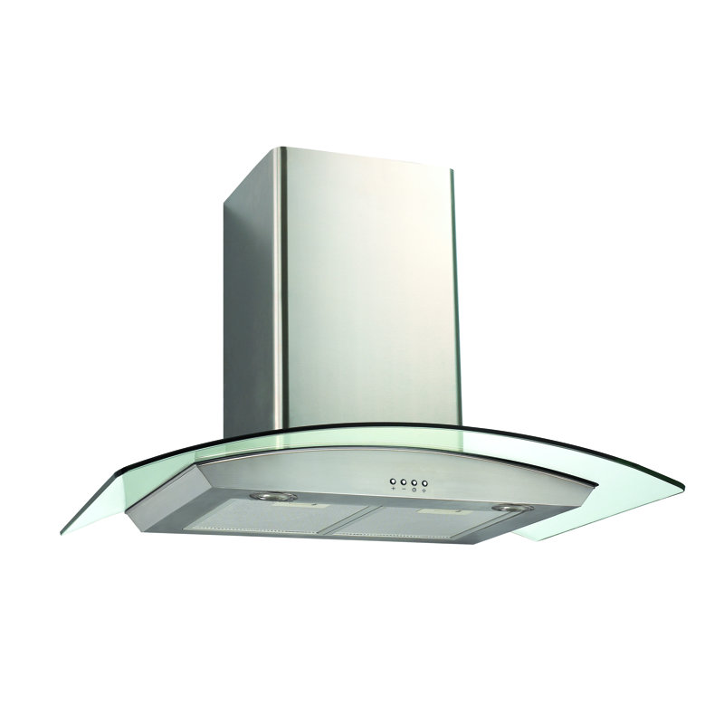 Ancona 30" Ancona Glass Canopy Series 400 CFM Convertible Wall Mount